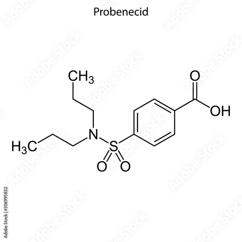 probenecid Skeletal formula of Chemical element