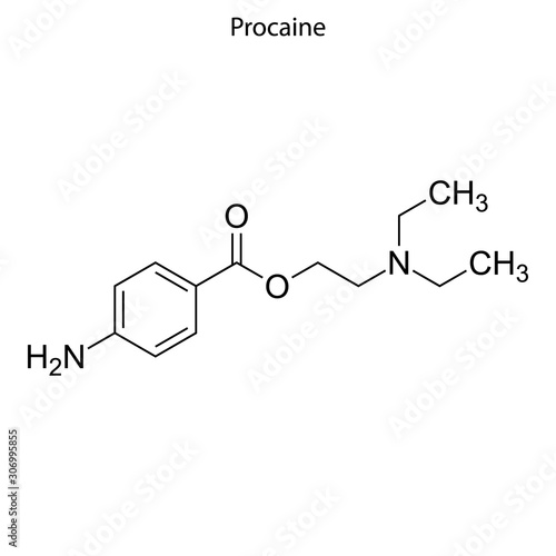 procaine Skeletal formula of Chemical element
