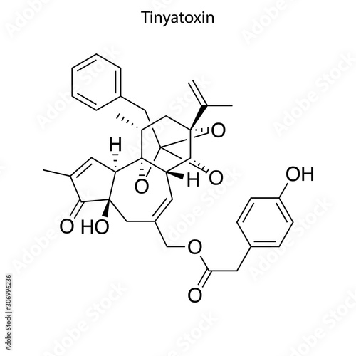 tinyatoxin Skeletal formula of Chemical element