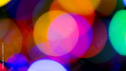 Festive Blurred Lights Background