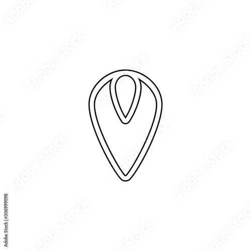 Vagina icon. Woman genital area symbol. Logo design element