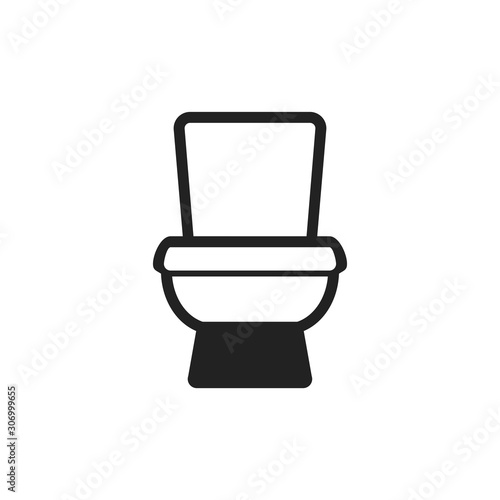 Toilet icon. Bathroom symbol. Logo design element