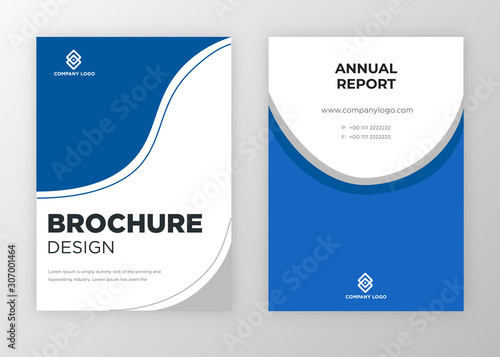 Brochure template design vector. Modern design with abstract and colorful shapes can be use for leaflet, book, poster, flyer, catalogue in A4 size. easy to edit, customize for print