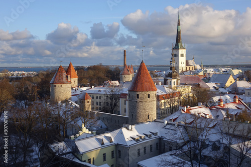 old Tallinn in winter