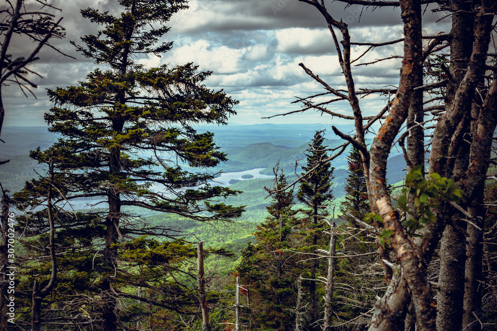 Obraz premium View from top of Mont Tremblant