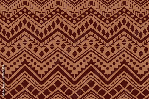 Vector ethnic pattern. Hand drawn background