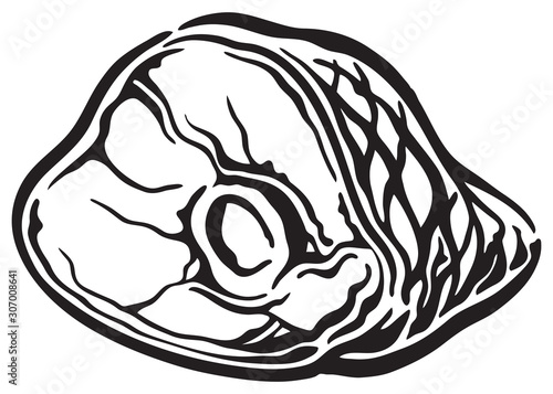 Bone-in ham roast
