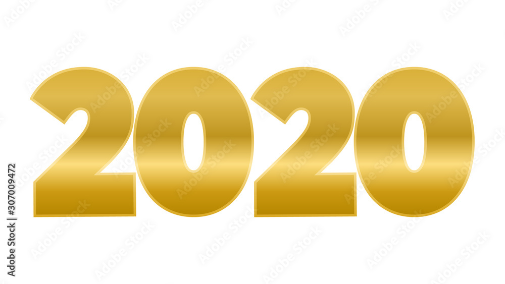 2020 Happy New Year logo text design 2020 Happy New Year logo text design