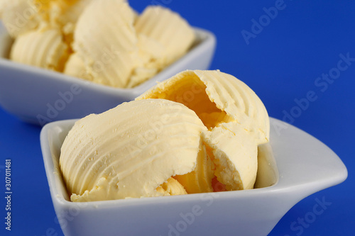 Butter, very unctuous product, widely used in breakfast.