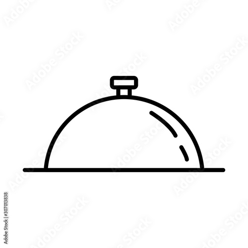 tray server dish isolated icon