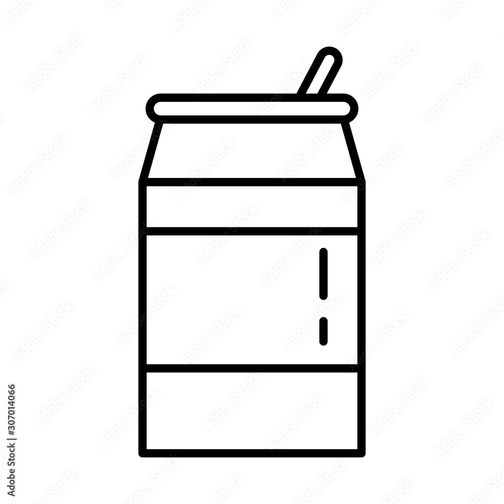 beverage can with straw icon