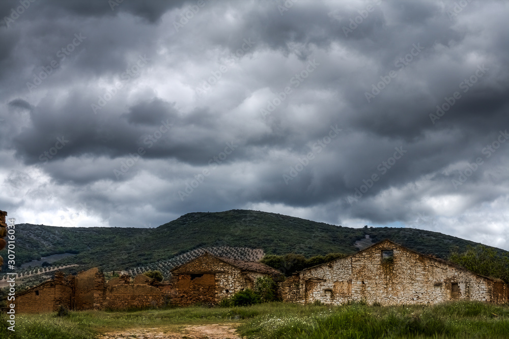 Fototapeta premium Landscape in the Montes de Toledo, Castilla La Mancha, Spain.