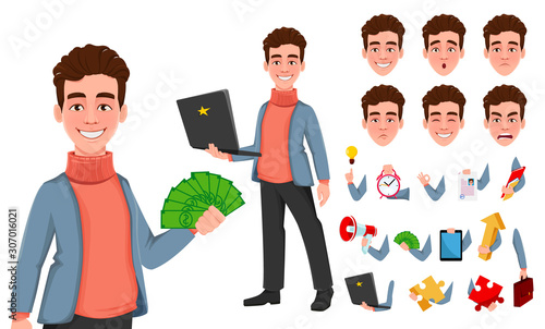 Successful business man. Handsome businessman