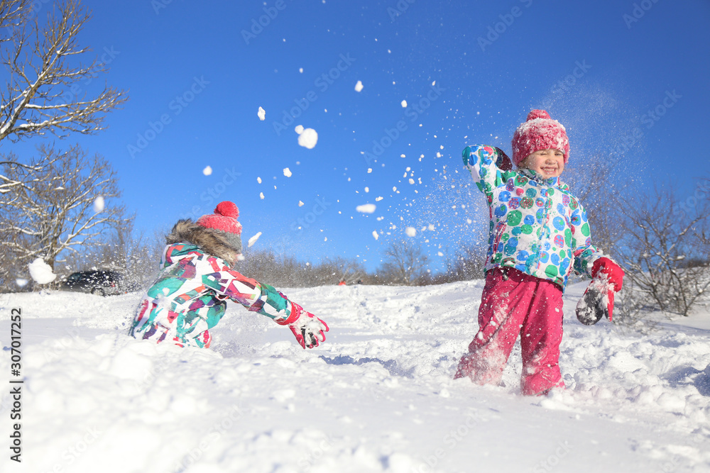 Kids in winter time Kids in winter time