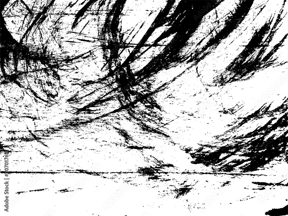Naklejka premium Distress Lines Texture. Dirty Lines Texture. White Rough Dirty Rough. Ink Lines Texture.