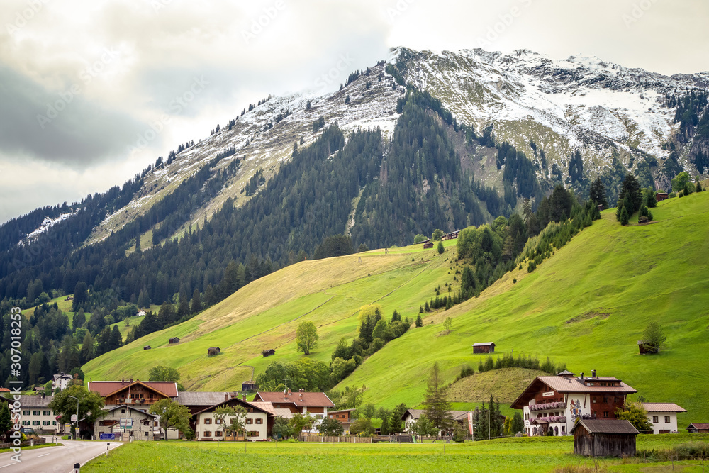 Alpine village of Holzgau, Lechtal, Austria.