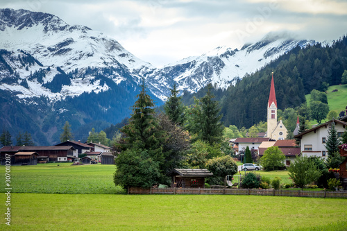 Alpine village of Holzgau, Lechtal, Austria.
