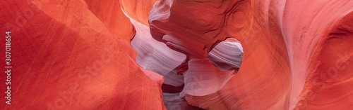 Panoramic abstract background canyon Antelope near Page.