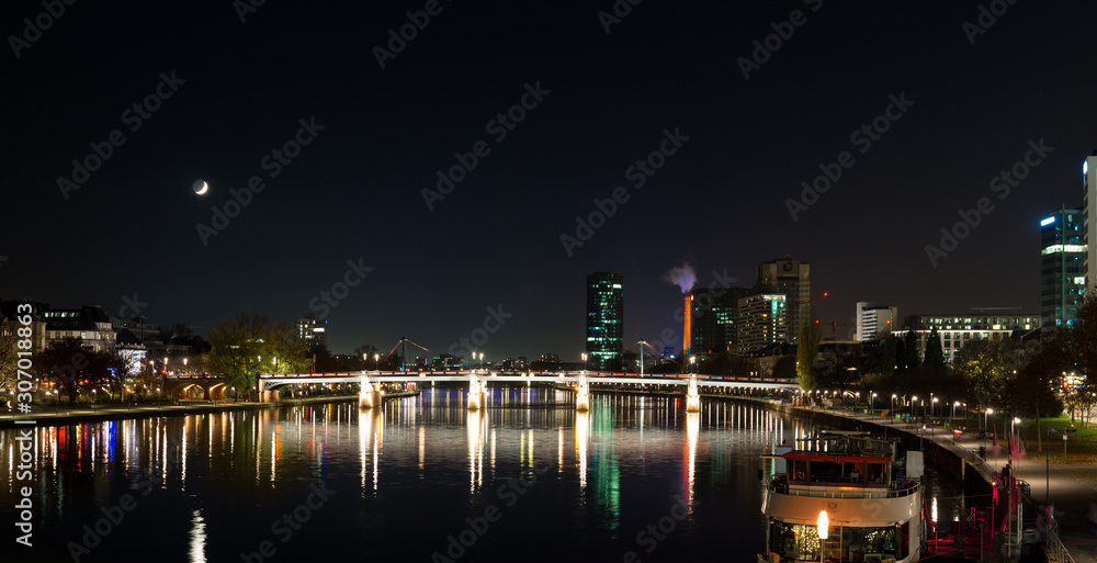 Frankfurt city at night