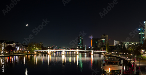 Frankfurt city at night