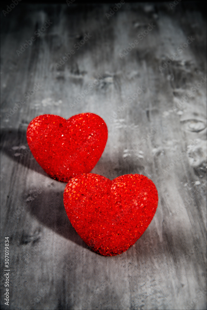 red heart on wooden background red heart on wooden background