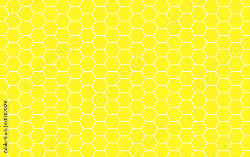 Honeycomb seamless pattern. Vector hexagon background