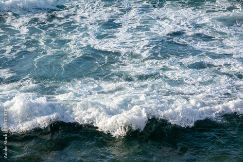 Fresh wave of sea in the mediterranean