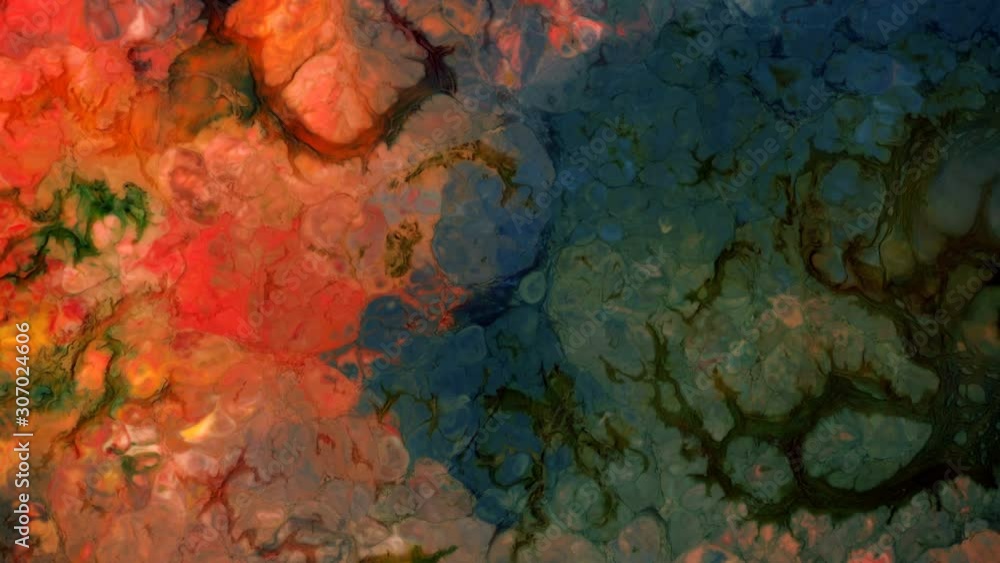 Abstract Colorful Ink Spread Abstract Colorful Ink Spread