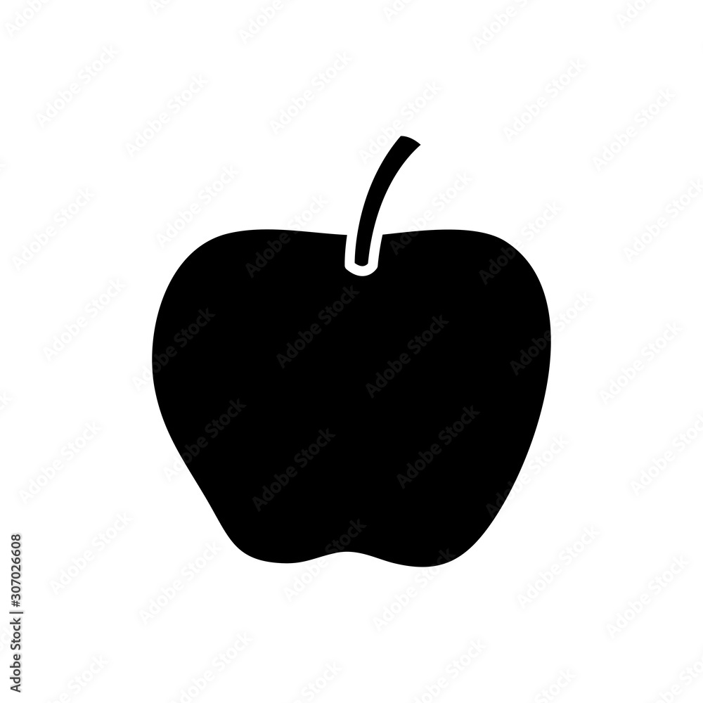 silhouette of fresh apple fruit isolated icon vector illustration design silhouette of fresh apple fruit isolated icon vector illustration design