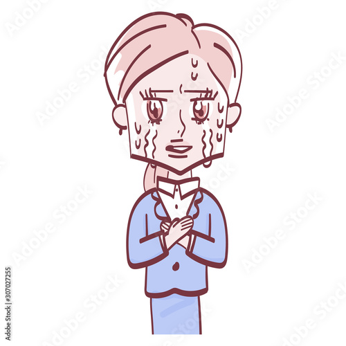 複雑な心境の女性　両価感情