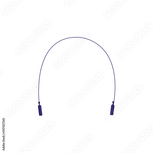 rope jump equipment isolated icon vector illustration design