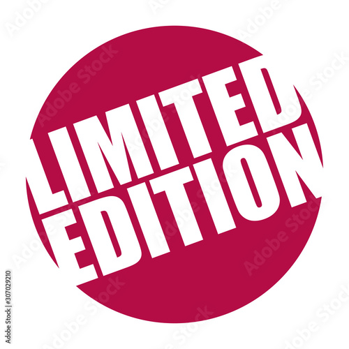 red vector banner limited edition