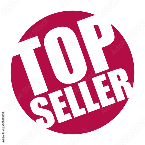 red vector banner top seller