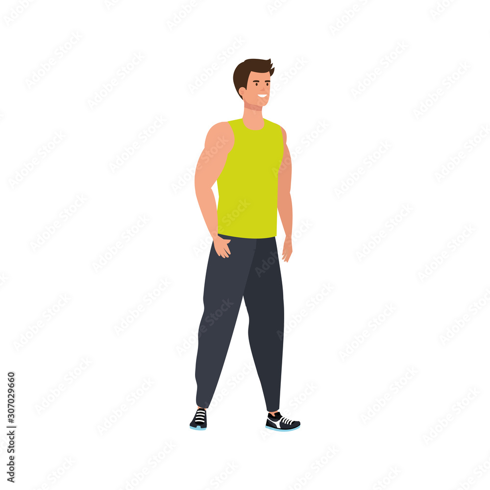 young man athlete avatar character vector illustration design young man athlete avatar character vector illustration design