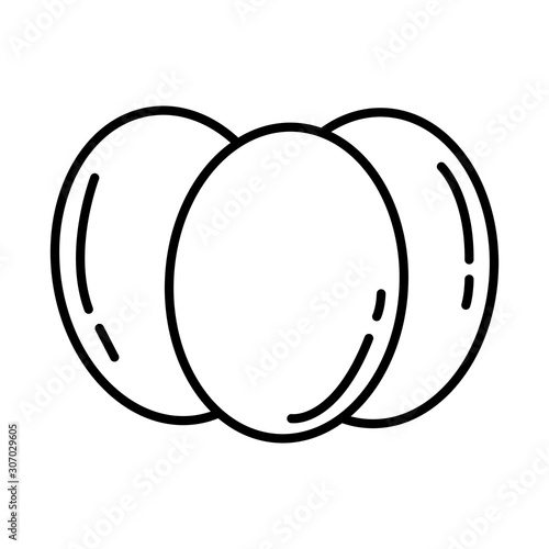 eggs nutritive food isolated icon