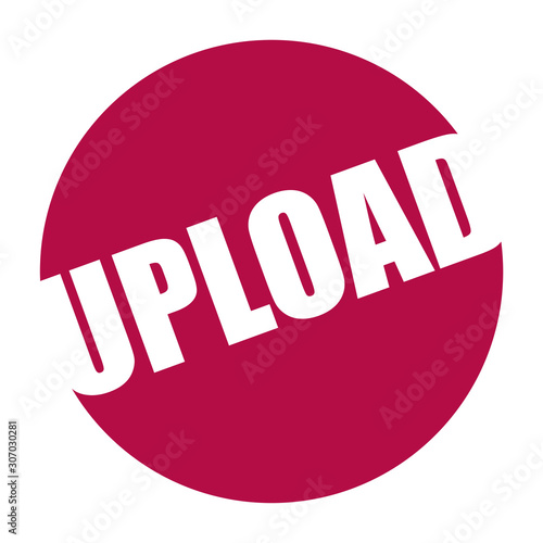 red vector banner upload