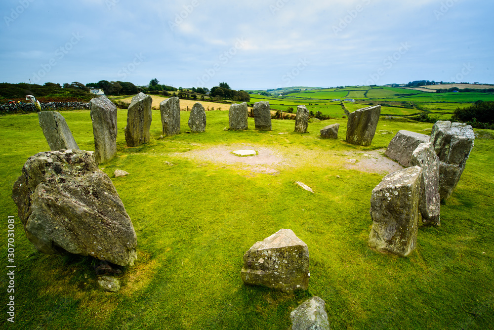 Naklejka premium Drombeg stone circle or henge