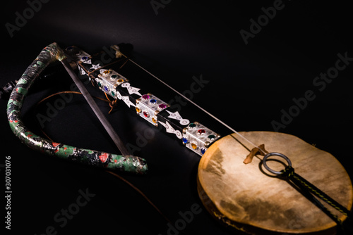 Rebab o ribab bereber instrumento tradicional de Marruecos. photo