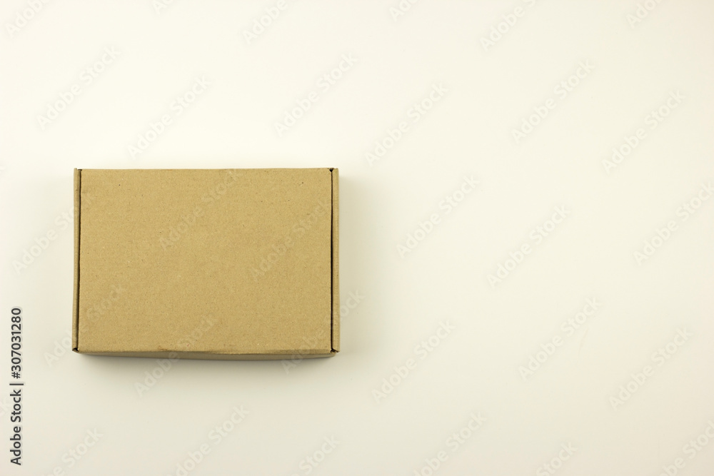 Cardboard box isolated on a white background Cardboard box isolated on a white background
