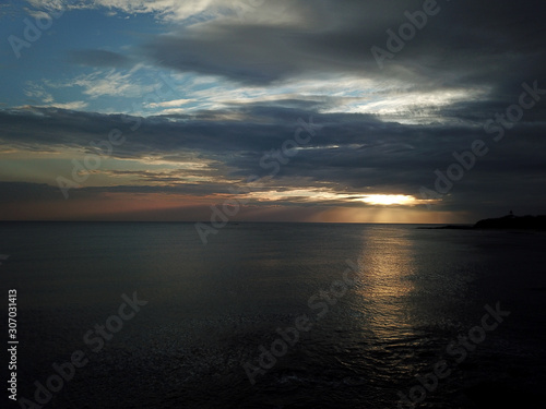 sunrise over the ocean drone photo 3 © Dale
