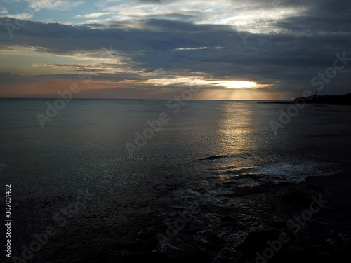 sunrise over the ocean drone photo 2 