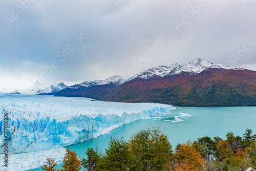 Perito Moreno Glacier in Patagonia, Argentina in autumn