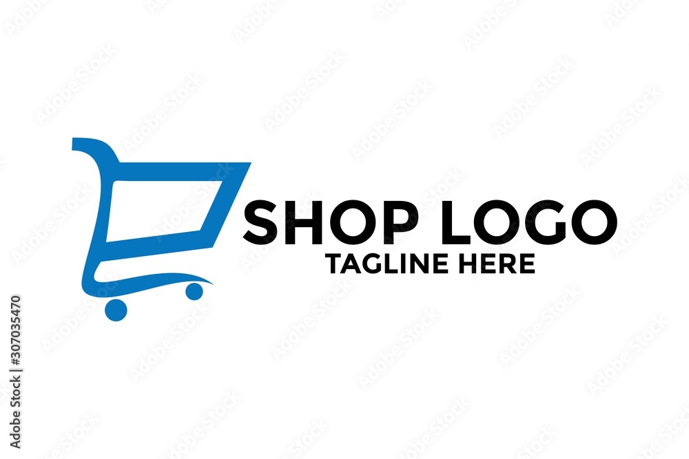 Shop logo vector, Creative Shop Logo design template Shop logo vector, Creative Shop Logo design template