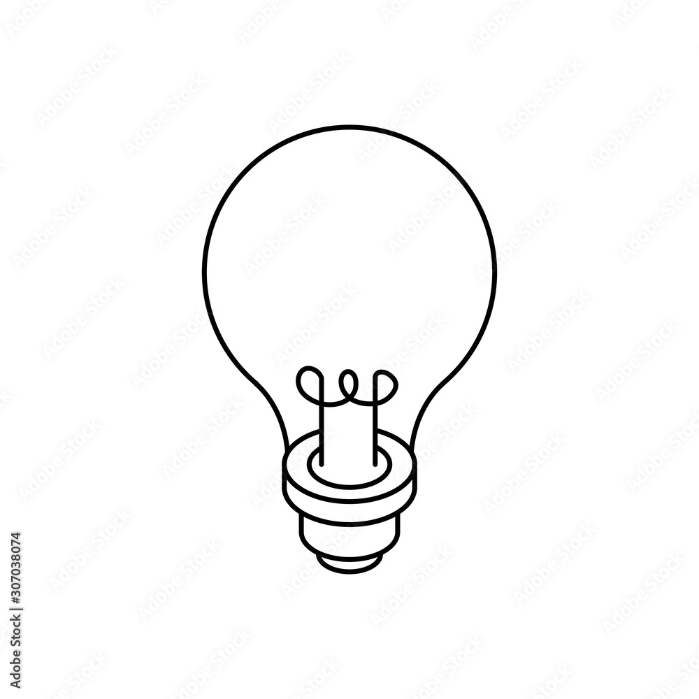 light bulb idea line style icon vector illustration design light bulb idea line style icon vector illustration design