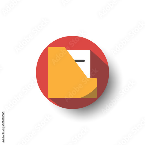 Free Download folder flat long shadow icon style - GFXLoad