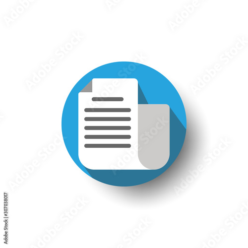 file flat long shadow icon style