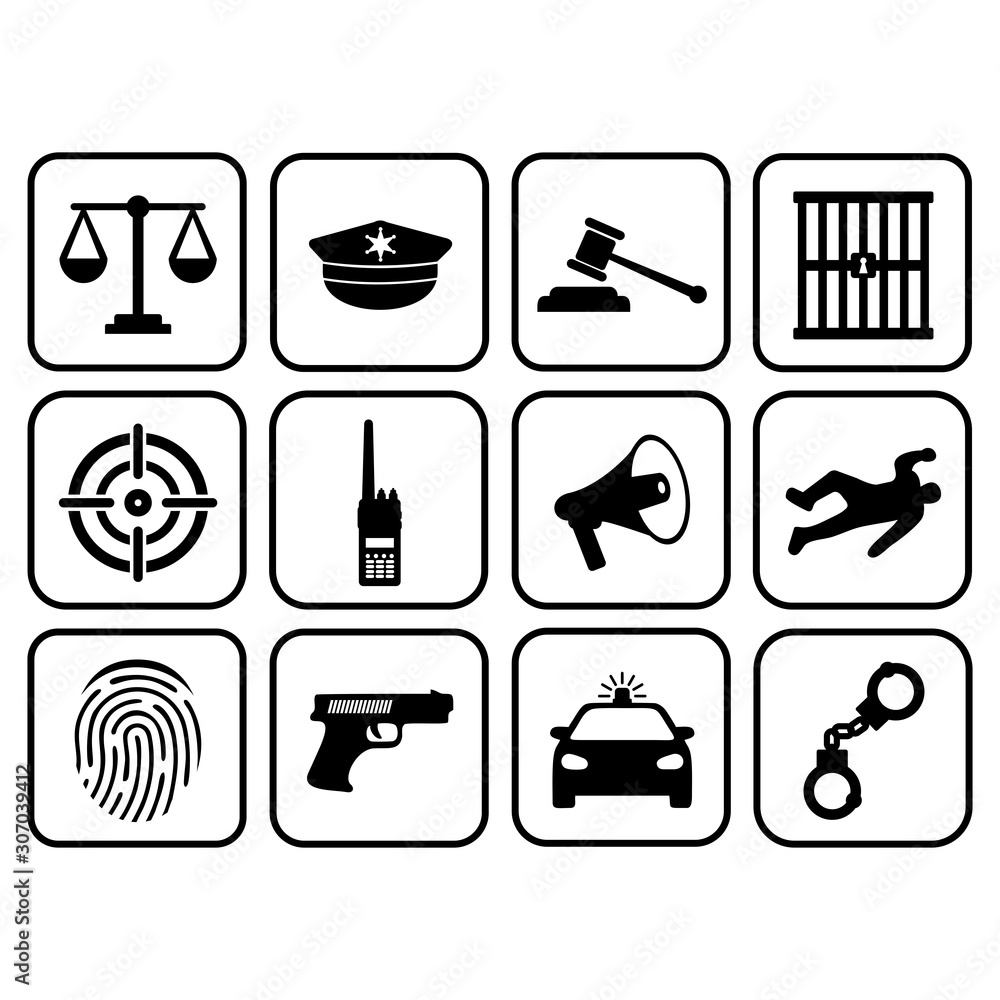 Fototapeta premium police icon vector design symbol