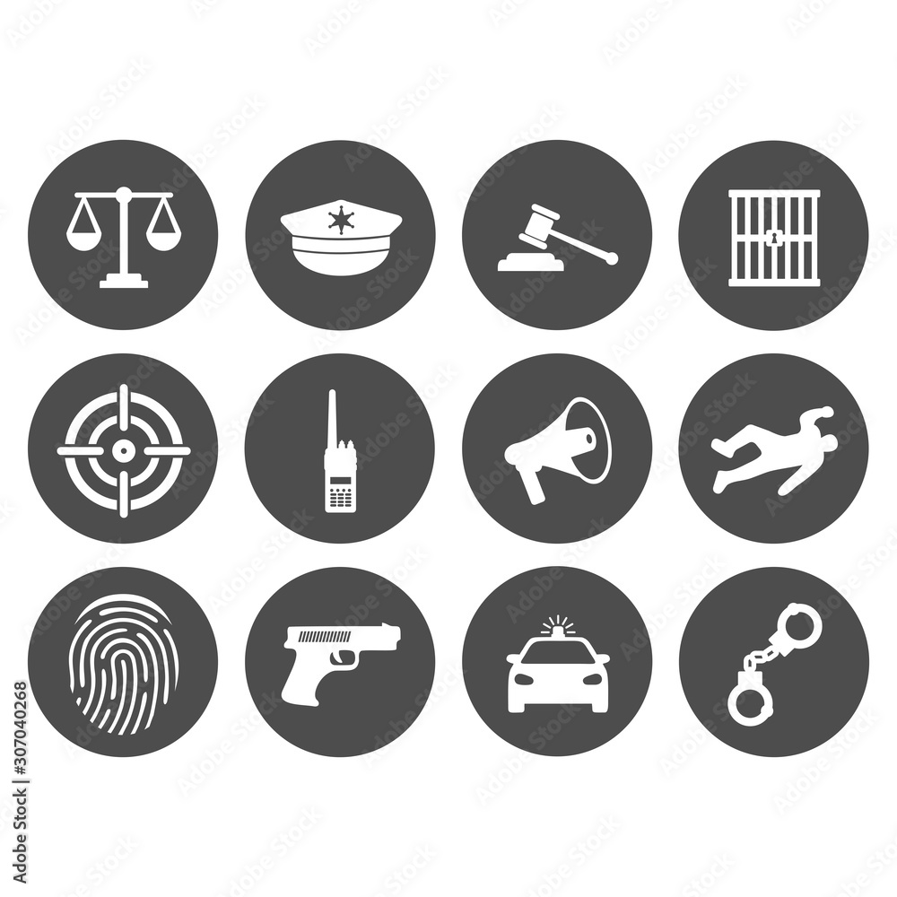 police icon vector design symbol