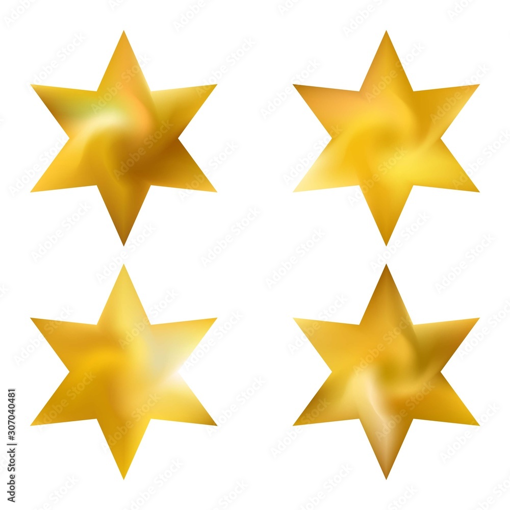 Set of hexagram chromatic backgrounds. Set of hexagram chromatic backgrounds.