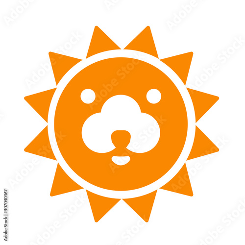 Sun lion logo
